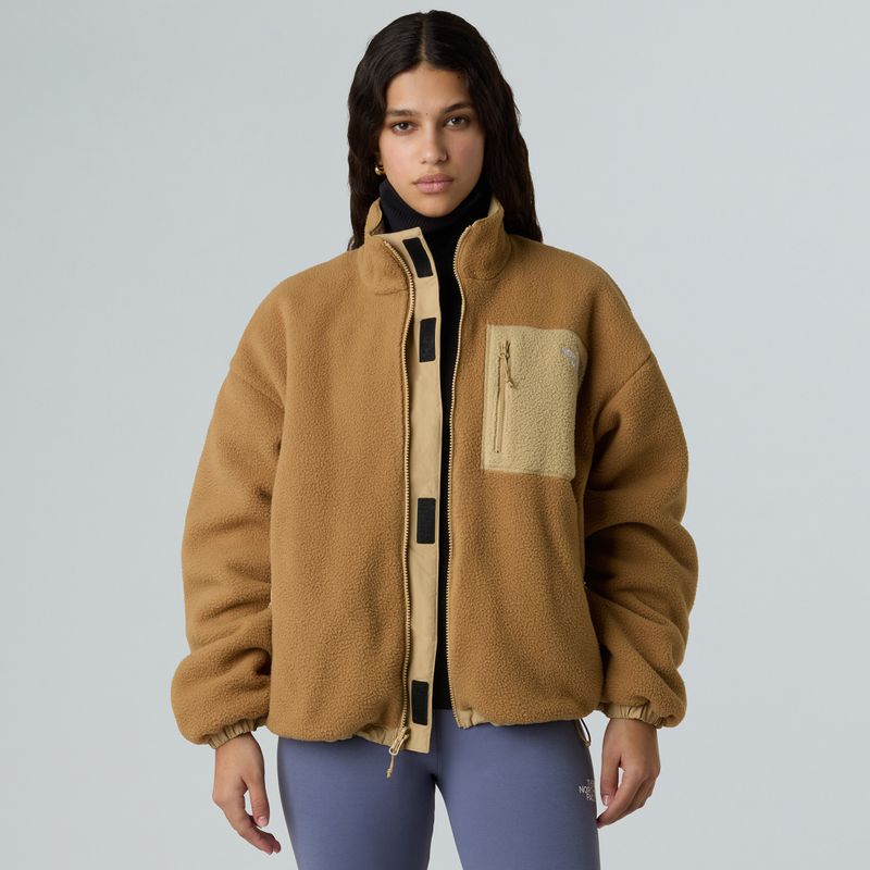 Kurtka damska The North Face Yumiori Reversible khaki stone/utility brown 4