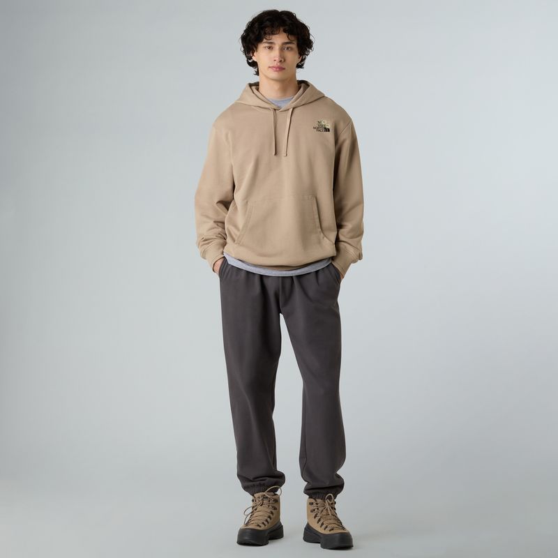 Bluza The North Face Flower Dome Relaxed Hooded GPH mushroom grey 2