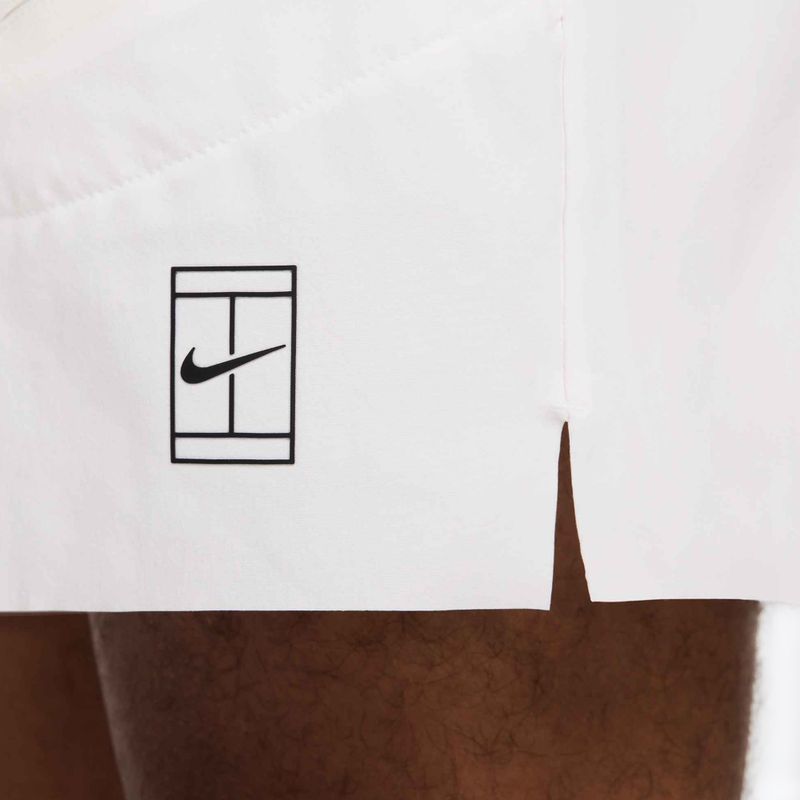 Spodenki tenisowe męskie Nike Court Dri-Fit Advantage 6" white/black 6