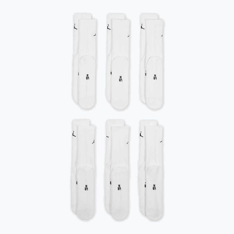 Skarpety Jordan Everyday Cushioned Crew 6 par white/black 2