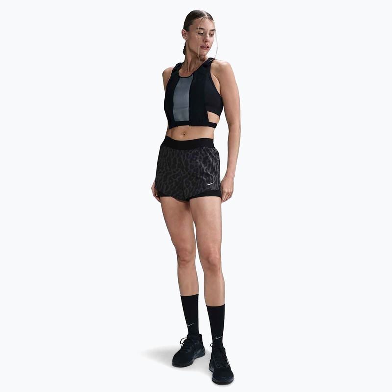 Spodenki do biegania damskie Nike Swift Dri-Fit Mid-Rise 2in1 black/black 2