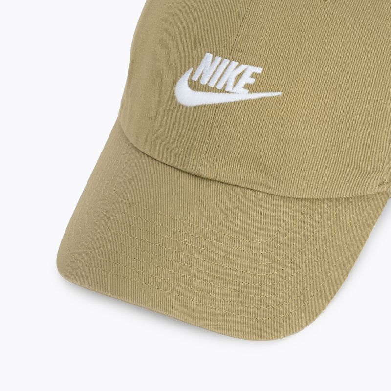 Czapka z daszkiem Nike Club Unstructured Futura Wash parachute beige/white 3