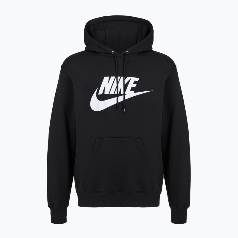 Bluza męska Nike Club Pullover Hoodie black/black/white 6