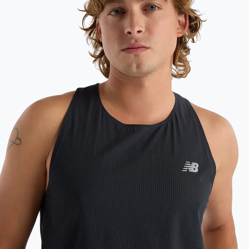 Koszulka do biegania męska New Balance Race Day Ultra Light Singlet black 4
