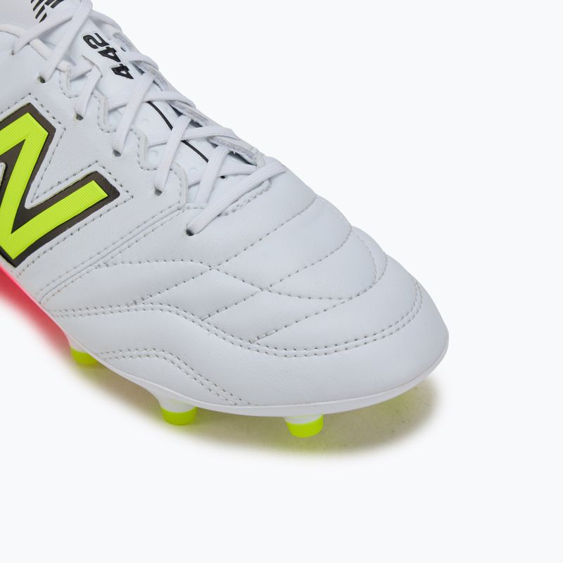 Buty piłkarskie męskie New Balance 442 Pro V2 FG white 7
