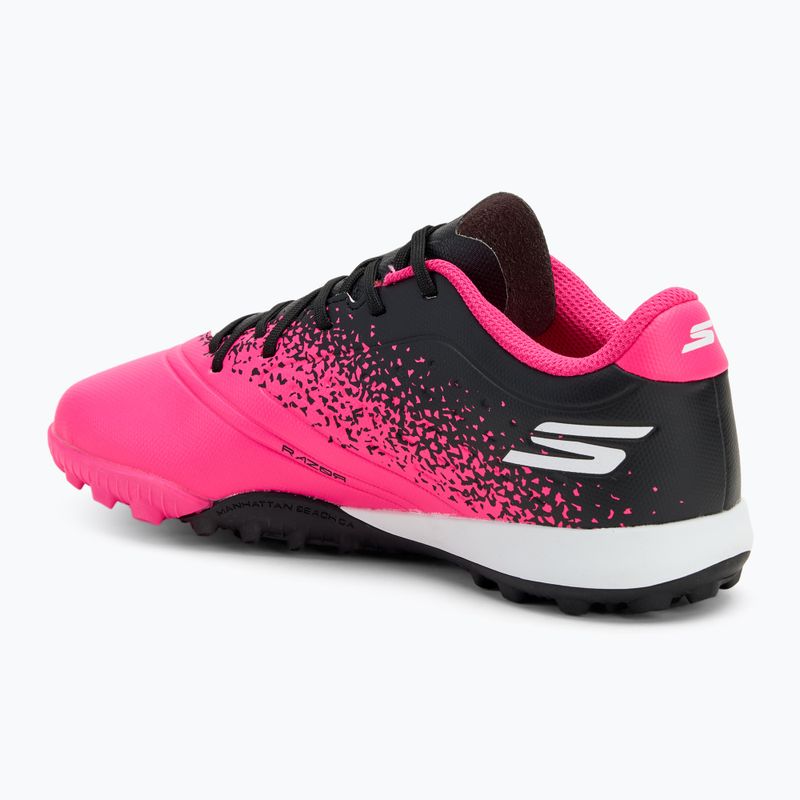 Buty piłkarskie dziecięce SKECHERS Razor Gold 1.5 TF black/pink 3