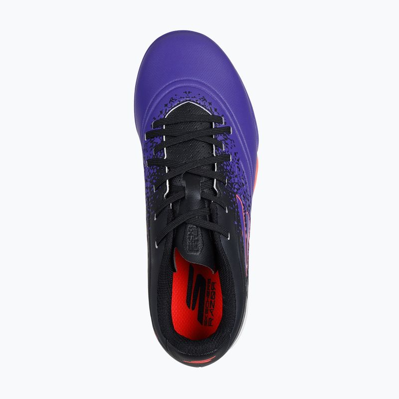 Buty piłkarskie dziecięce SKECHERS Razor Gold 1.5 TF purple 10
