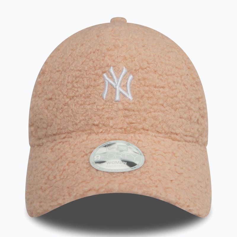 Czapka z daszkiem damska New Era Borg 9FORTY New York Yankees pastel pink 3