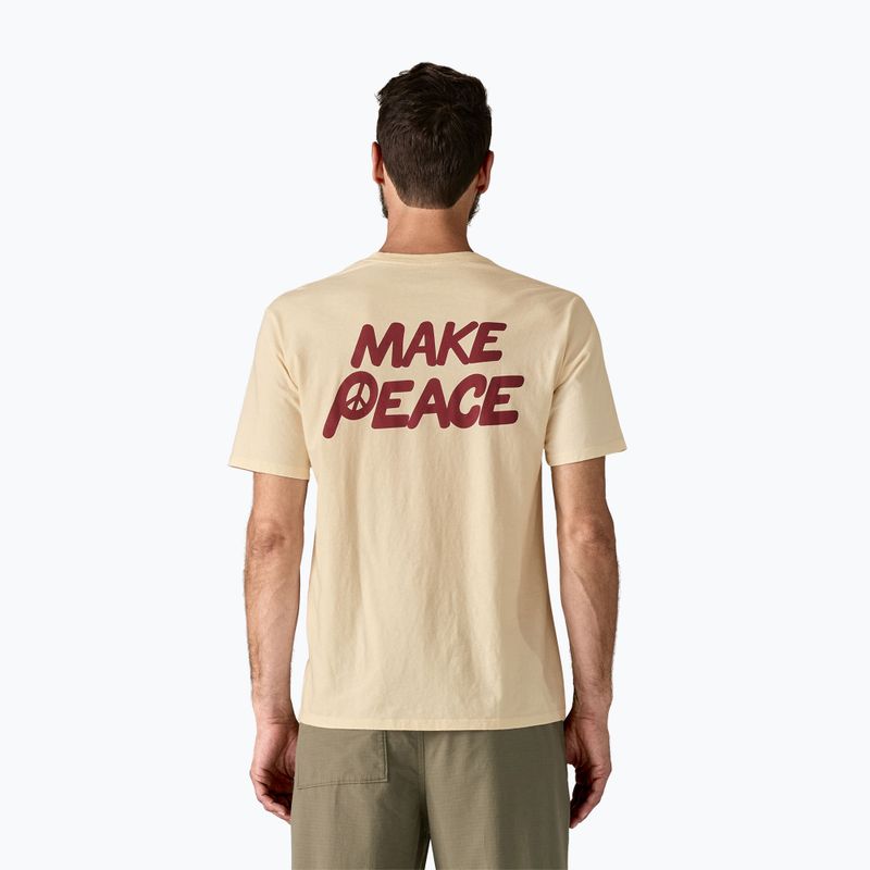 Koszulka męska Patagonia Balance Organic peace seeds/undyed natural 2