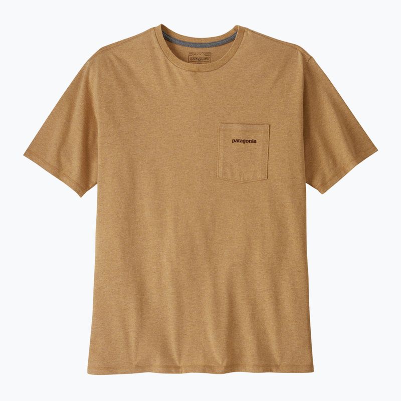 Koszulka męska Patagonia Boardshort Logo Pocket Responsibili talon gold 3