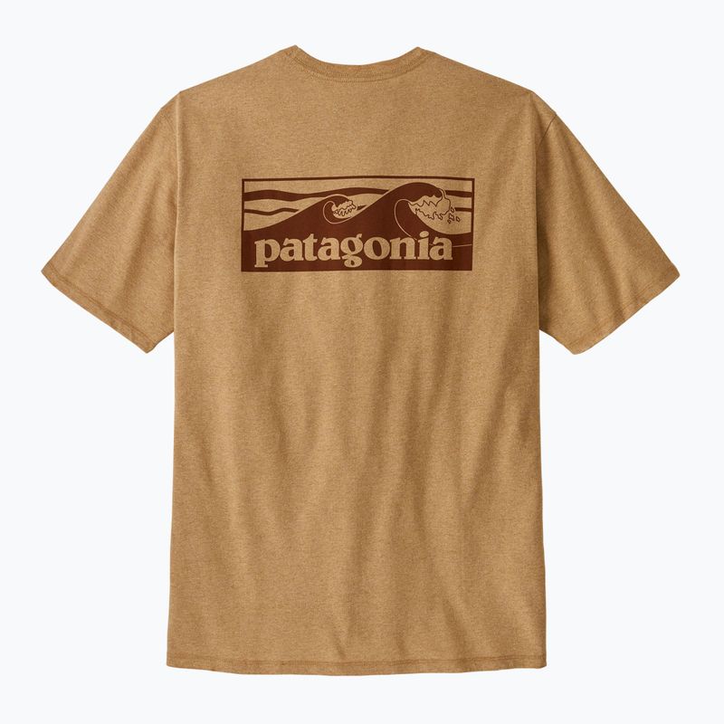Koszulka męska Patagonia Boardshort Logo Pocket Responsibili talon gold 4