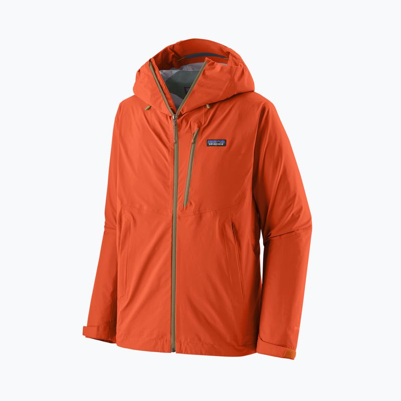 Kurtka przeciwdeszczowa męska Patagonia Granite Crest Rain coal orange 6