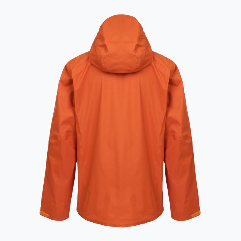 Kurtka przeciwdeszczowa męska Patagonia Granite Crest Rain coal orange 2