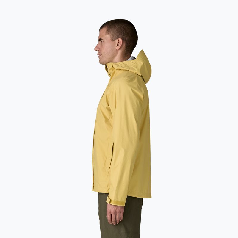 Kurtka przeciwdeszczowa męska Patagonia Torrentshell 3L Rain limestone yellow 4