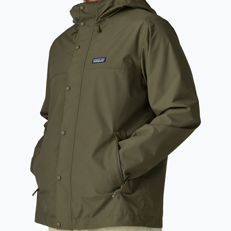 Kurtka przeciwdeszczowa męska Patagonia Outdoor Everyday Rain basin green 6