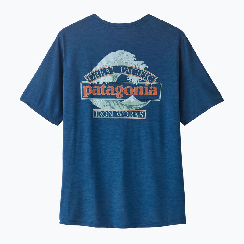 Koszulka męska Patagonia Capilene Cool Daily - Great Waves clement blue/light clement blue x-dye 4