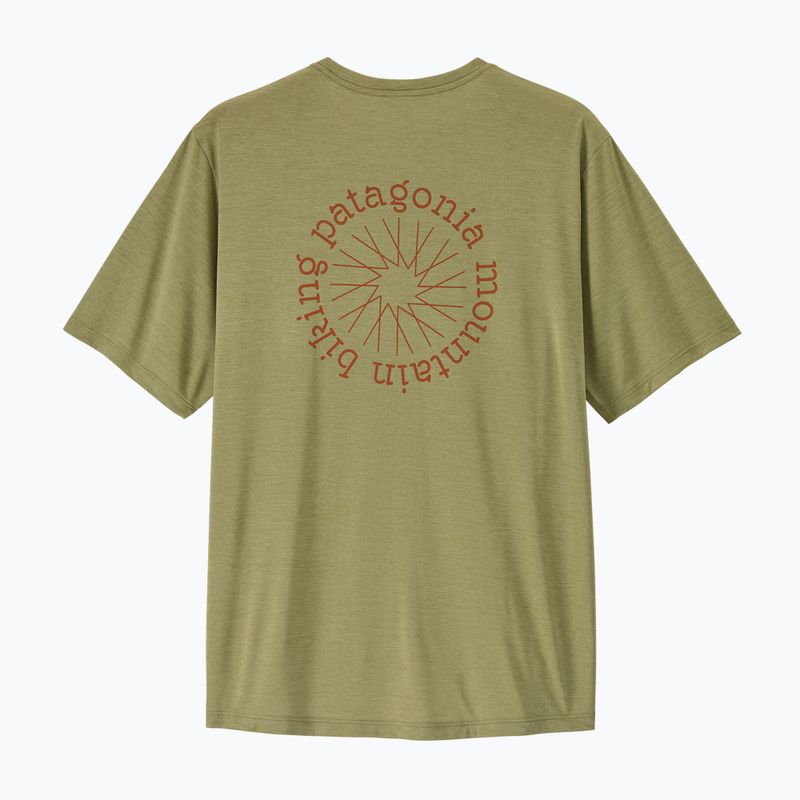 Koszulka trekkingowa męska Patagonia Cap Cool Daily Shirt - Spoke Stencil gumtree green - light gumtree green x-dye 2