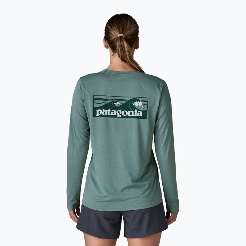 Longsleeve damski Patagonia Capilene Cool Daily Shirt - Boardshort Logo blue sage/light blue sage x-dye 3