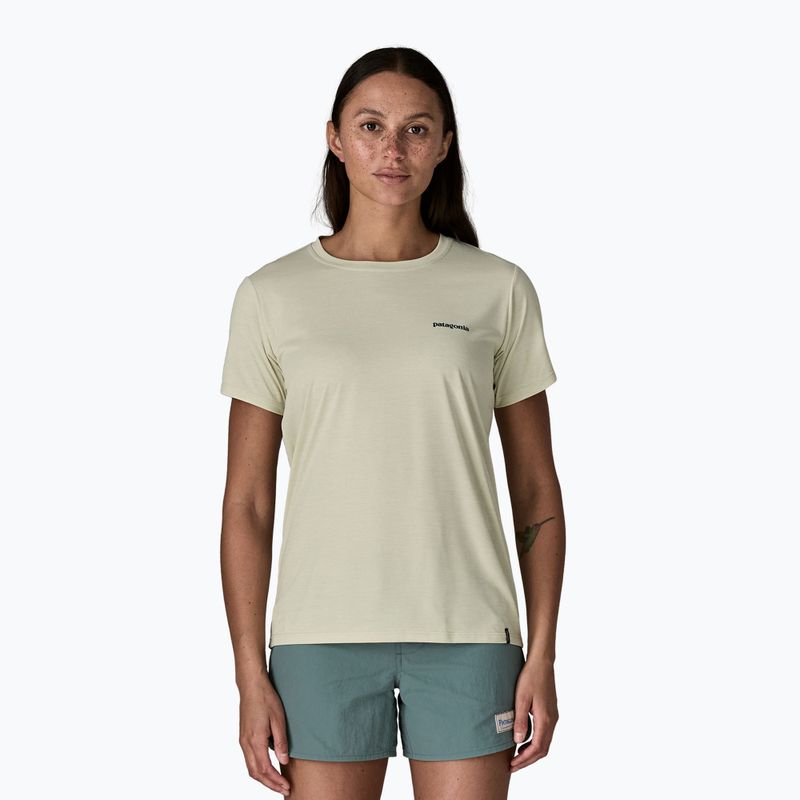 Koszulka damska Patagonia Capilene Cool Daily Shirt - Boardshort Logo dyno white