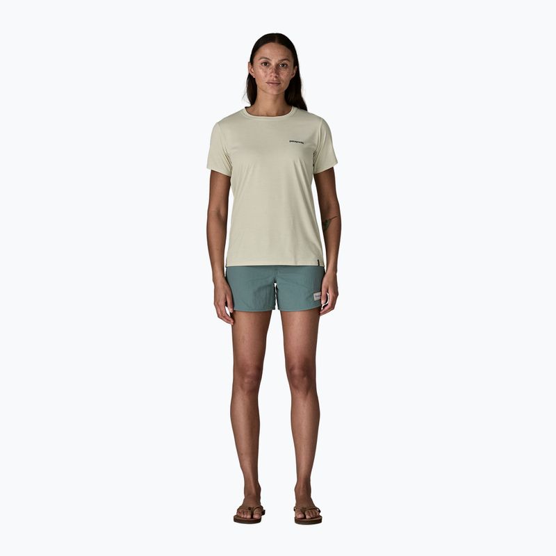 Koszulka damska Patagonia Capilene Cool Daily Shirt - Boardshort Logo dyno white 2