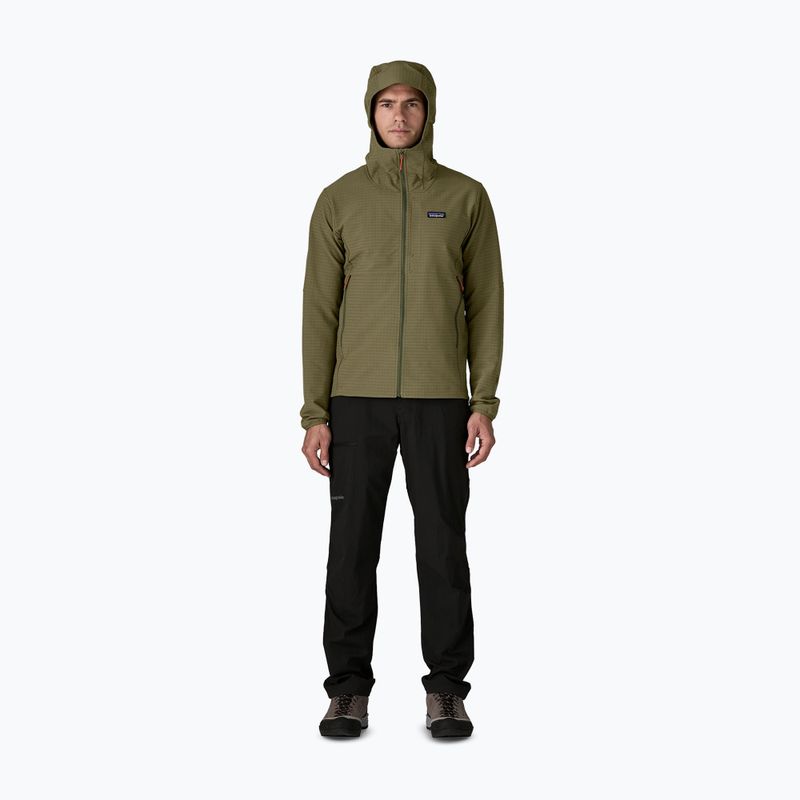 Kurtka softshell męska Patagonia R1 TechFace Hoody basin green 2
