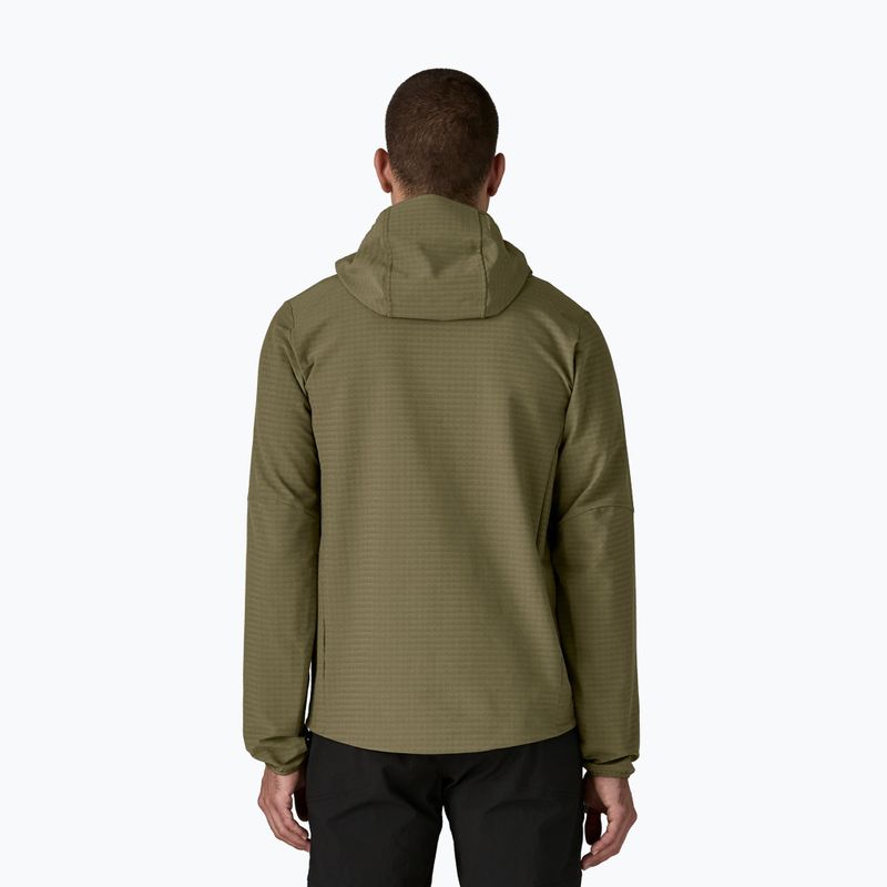 Kurtka softshell męska Patagonia R1 TechFace Hoody basin green 3