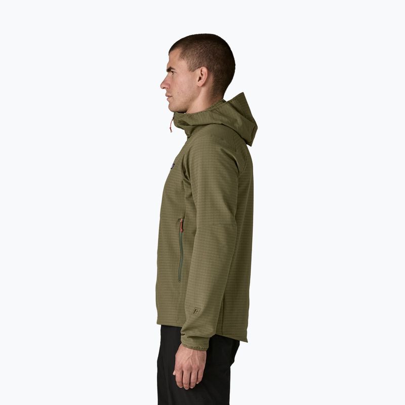 Kurtka softshell męska Patagonia R1 TechFace Hoody basin green 4