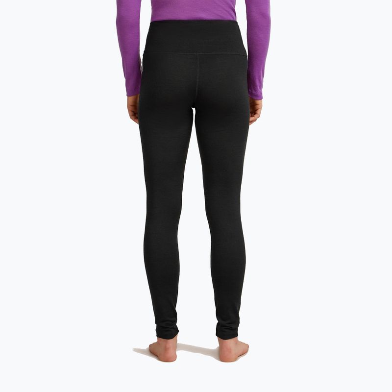 Spodnie termoaktywne damskie icebreaker Merino 200 Oasis High Rise black 3
