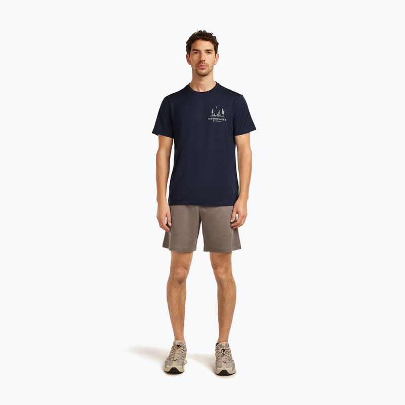 Koszulka męska icebreaker Merino 150 Tech Lite Peaceful Pass Tee midnight navy 2
