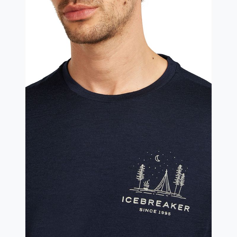 Koszulka męska icebreaker Merino 150 Tech Lite Peaceful Pass Tee midnight navy 5