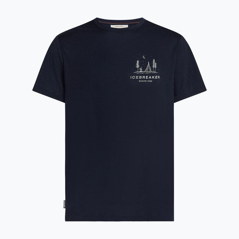 Koszulka męska icebreaker Merino 150 Tech Lite Peaceful Pass Tee midnight navy 7