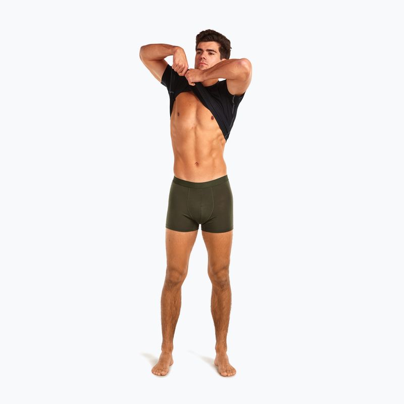 Bokserki termoaktywne męskie icebreaker Merino 125 Cool-Lite Anatomica dark loden 7