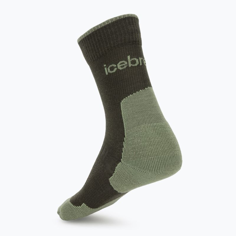 Skarpety męskie icebreaker Merino Hike+ Light Crew dark loden/lichen 2