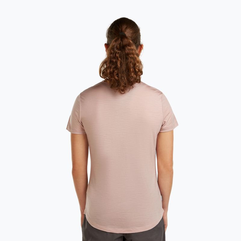Koszulka trekkingowa damska icebreaker Merino 125 Cool-Lite™ Sphere III pink quartz 3