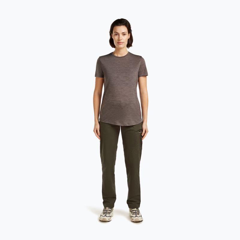 Koszulka trekkingowa damska icebreaker Merino 125 Cool-Lite™ Sphere III bittersweet hthr 2