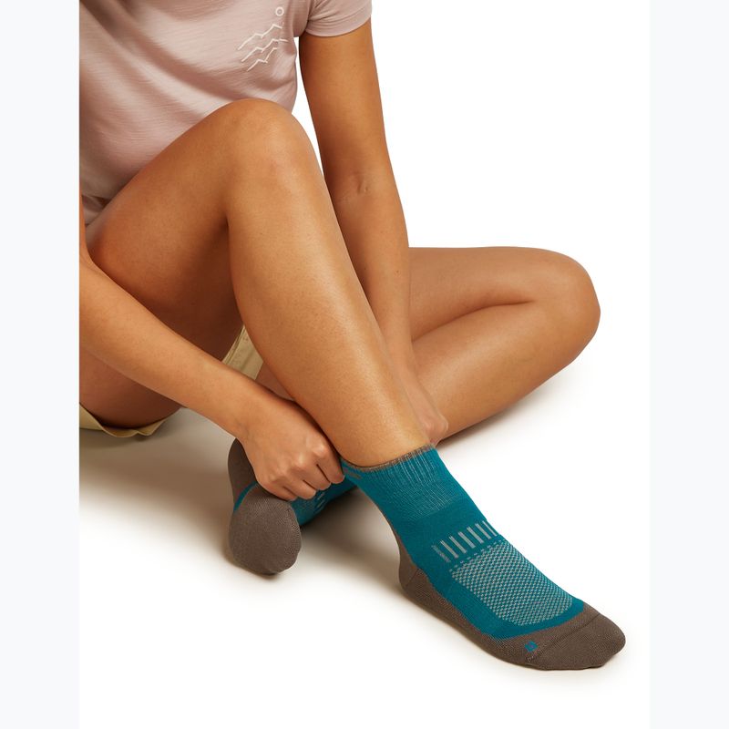 Skarpety damskie icebreaker Merino Hike+ Light Mini tidal teal/porcini 4