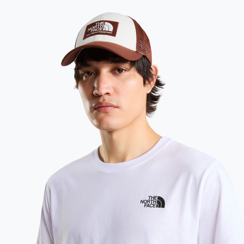 Czapka z daszkiem męska The North Face Mudder Trucker ember soil-white dune 5