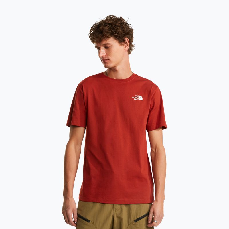 Koszulka męska The North Face Vertical Regular iron clay