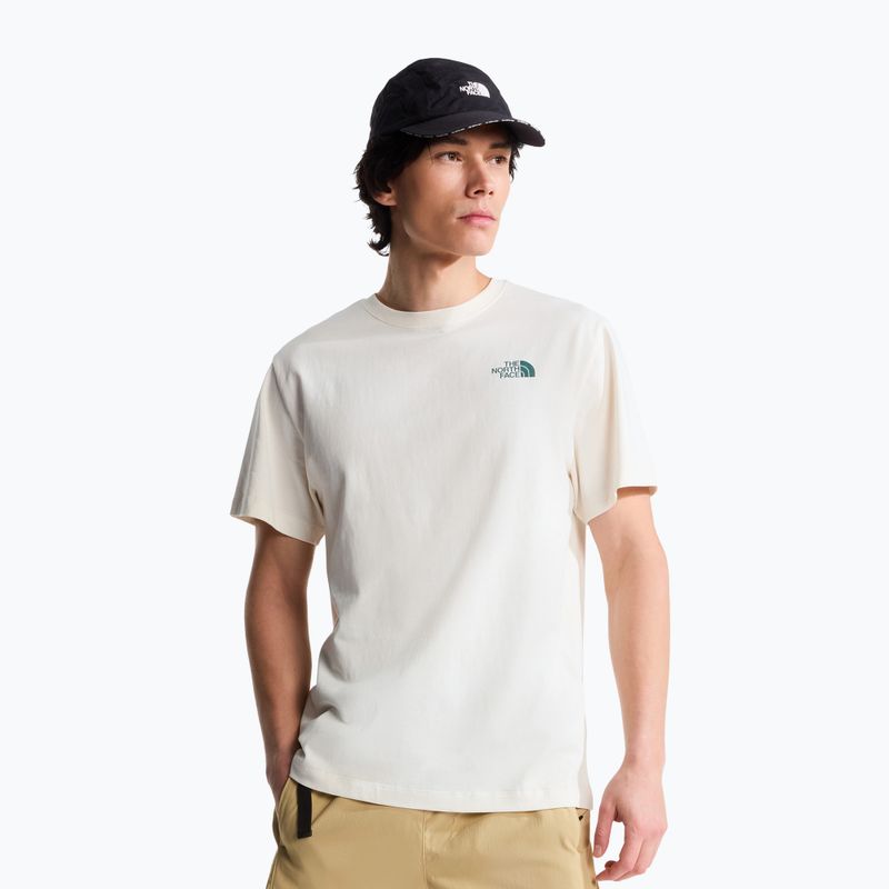 Koszulka męska The North Face Retro Earth Relaxed white dune
