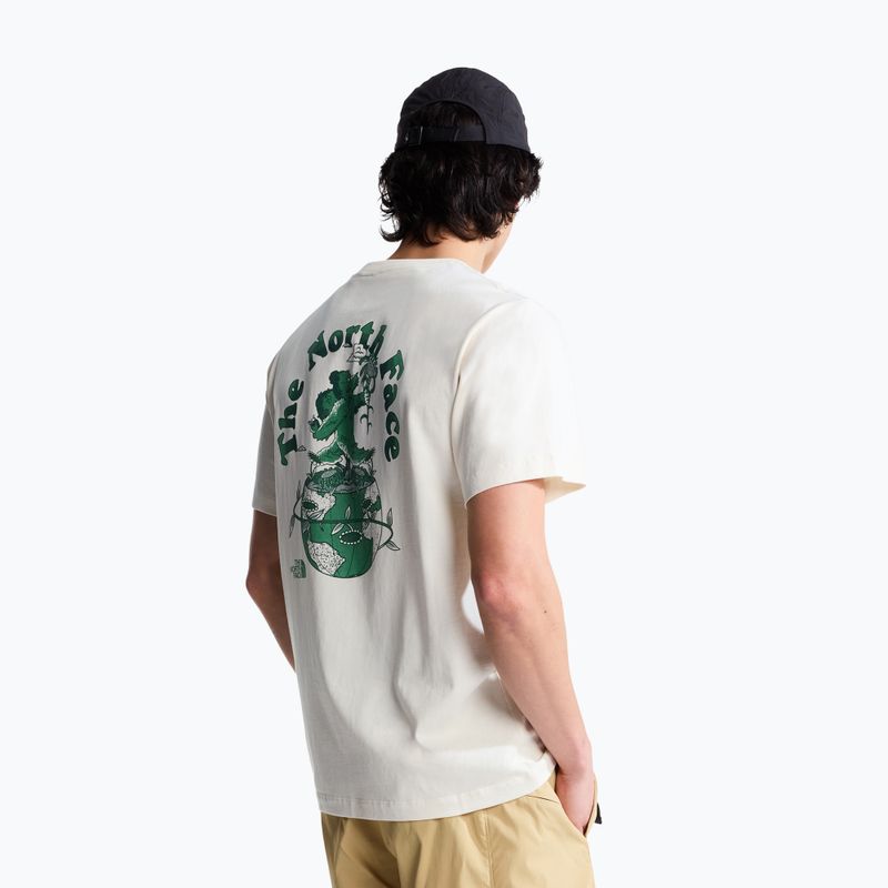 Koszulka męska The North Face Retro Earth Relaxed white dune 3