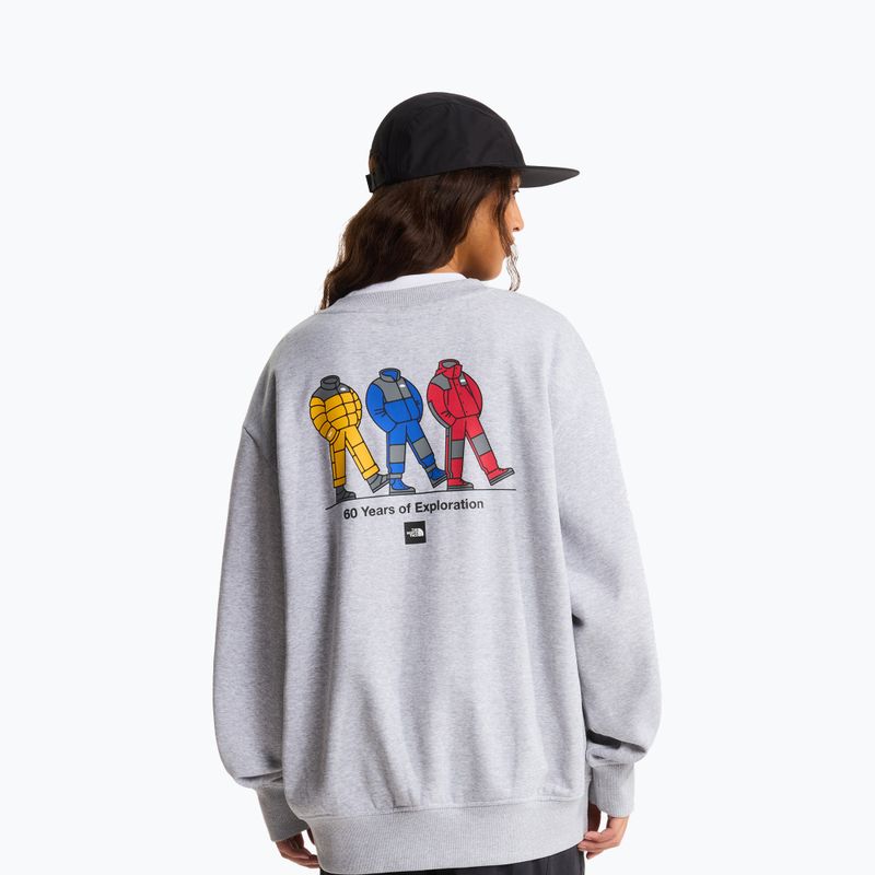 Bluza The North Face Celebration Relaxed Crew Graphic tnf light grey heather 11
