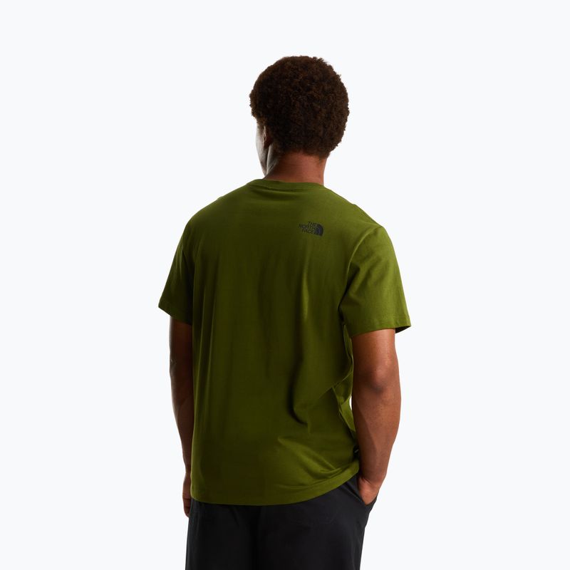 Koszulka męska The North Face Mountain Logo Relaxed woodland green 3