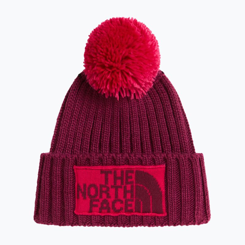 Czapka zimowa The North Face Heritage Ski Tuke burgundy crush