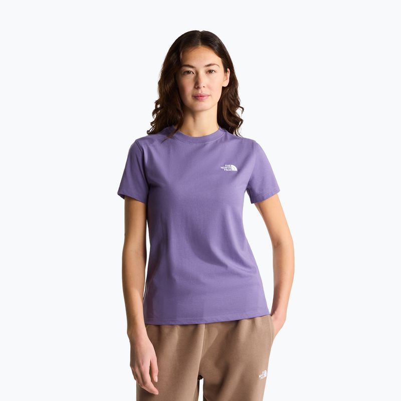 Koszulka damska The North Face Evolution Simple Dome Slim SS grounded plum