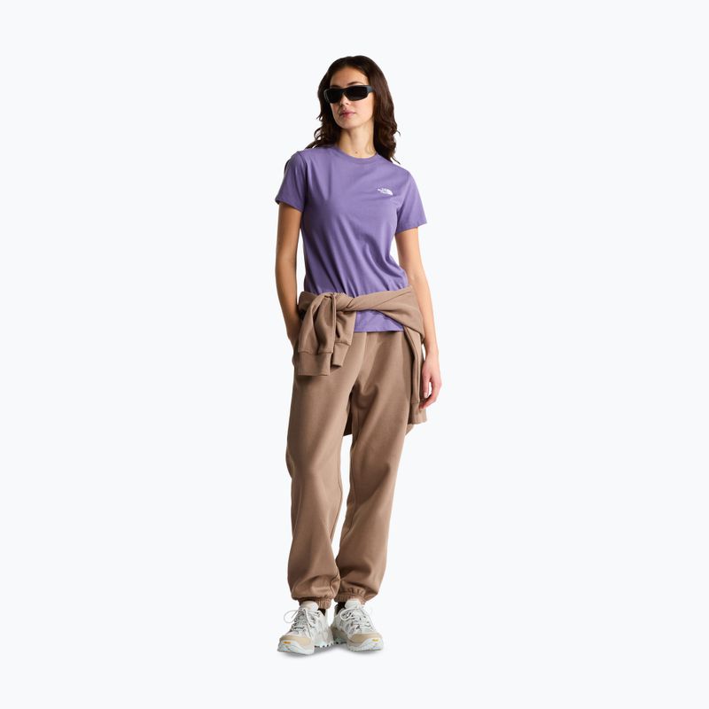 Koszulka damska The North Face Evolution Simple Dome Slim SS grounded plum 2