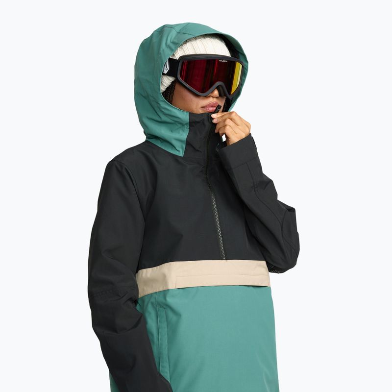 Kurtka snowboardowa damska Volcom Harlan Pullover spruce green 5