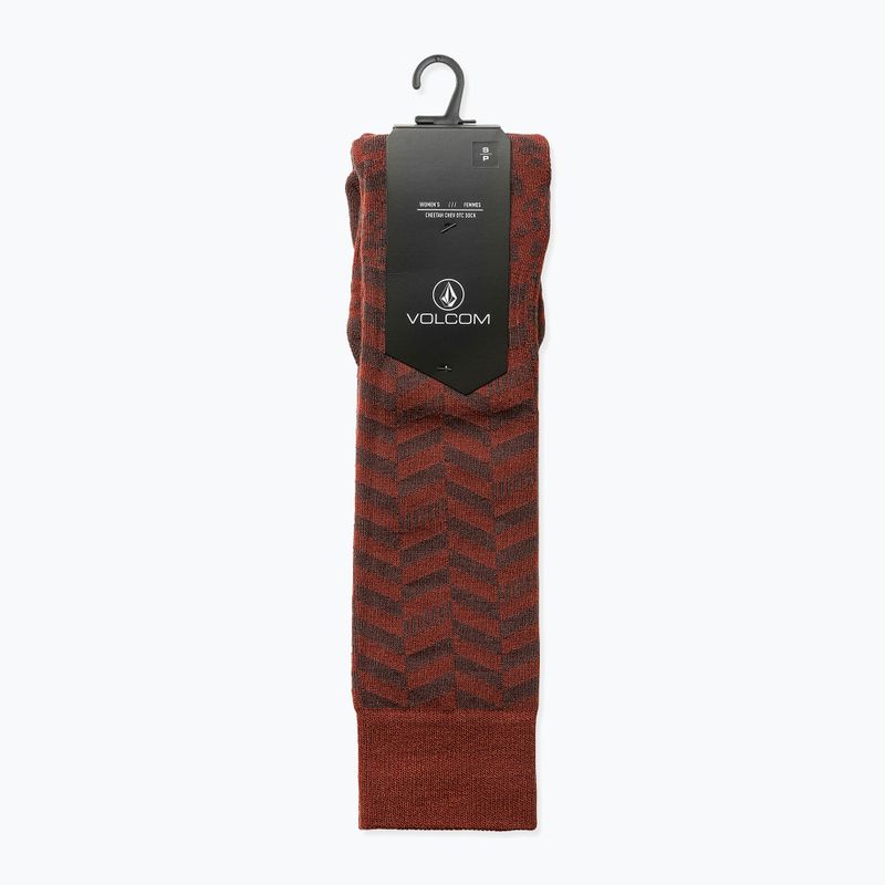 Skarpety narciarskie damskie Volcom Cheetah Chev Otc henna 4