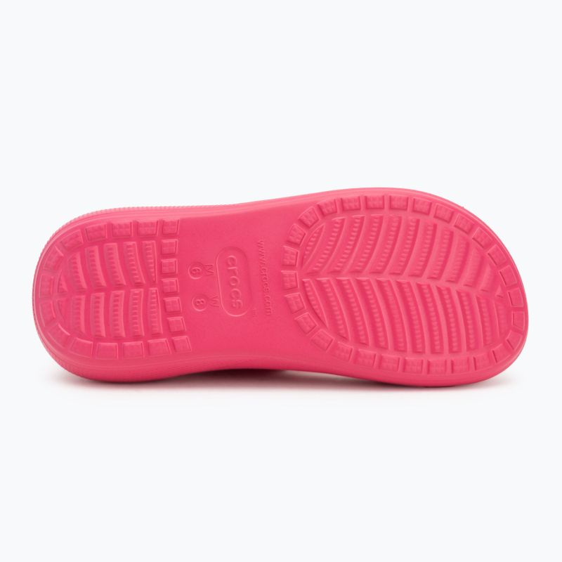 Klapki damskie Crocs Classic Crush Sandal dragon fruit 4