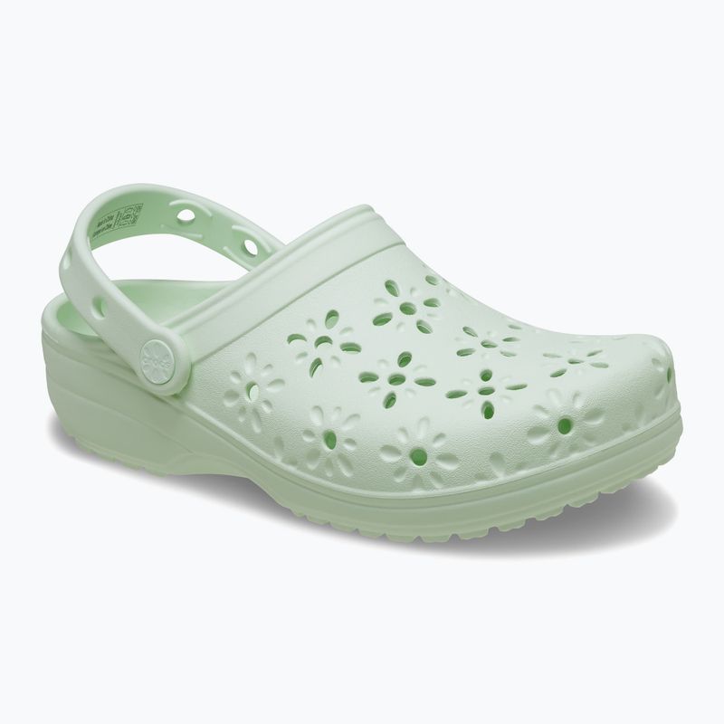 Klapki Crocs Classic Floral Cutout Clog jade tint 9