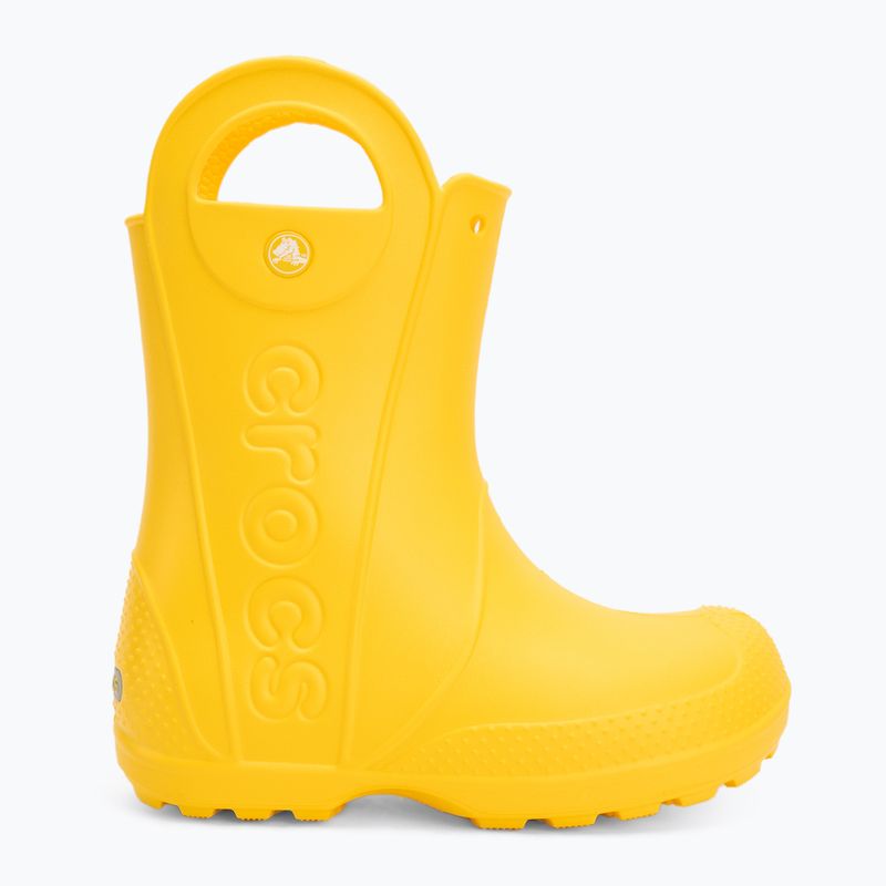 Kalosze dziecięce Crocs Handle It Rain Boot Kids yellow 2